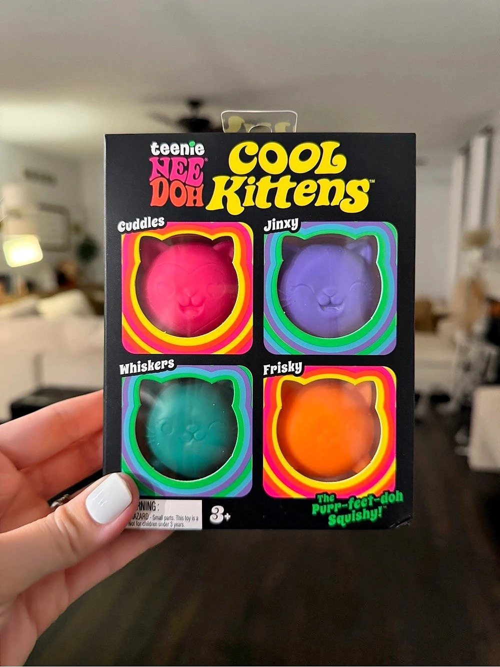 Needoh Cool Kittens 4-Piece Kitten Set NWT